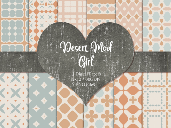 Download Desert Mod Scrapbook Paper - Scrapbook paper Collection